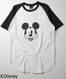 MICKEYMOUSE ラグラン半袖Tシャツ  ミッキーマウス