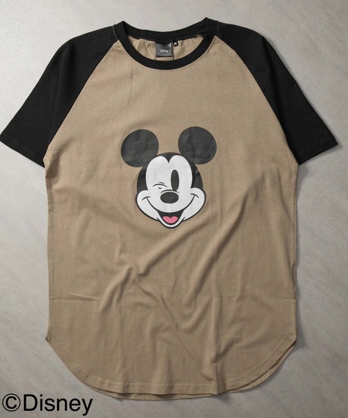 Disney(ディズニー)の「MICKEYMOUSE ラグラン半袖Tシャツ ミッキーマウス(Tシャツ/カットソー・メンズ・ホワイト系その他/ホワイト系その他4/ホワイト系その他3/ホワイト系その他2/ベージュ×ブラック/グレー/グレー系その他/ベージュ系その他・XL/L/M)」の17枚目の写真