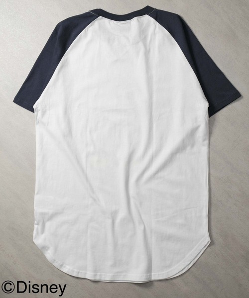 Disney(ディズニー)の「MICKEYMOUSE ラグラン半袖Tシャツ ミッキーマウス(Tシャツ/カットソー・メンズ・ホワイト系その他/ホワイト系その他4/ホワイト系その他3/ホワイト系その他2/ベージュ×ブラック/グレー/グレー系その他/ベージュ系その他・XL/L/M)」の10枚目の写真