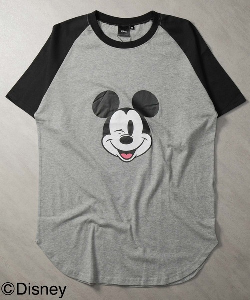 Disney(ディズニー)の「MICKEYMOUSE ラグラン半袖Tシャツ ミッキーマウス(Tシャツ/カットソー・メンズ・ホワイト系その他/ホワイト系その他4/ホワイト系その他3/ホワイト系その他2/ベージュ×ブラック/グレー/グレー系その他/ベージュ系その他・XL/L/M)」の16枚目の写真