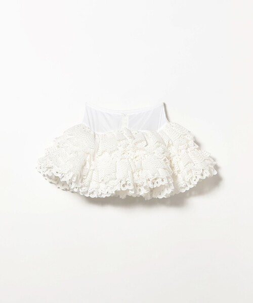 BEAMS COUTURE(ビームスクチュール)の「ボリューム レース コルセット スカート(スカート・レディース・ホワイト/ブラック・ONE SIZE)」の11枚目の写真