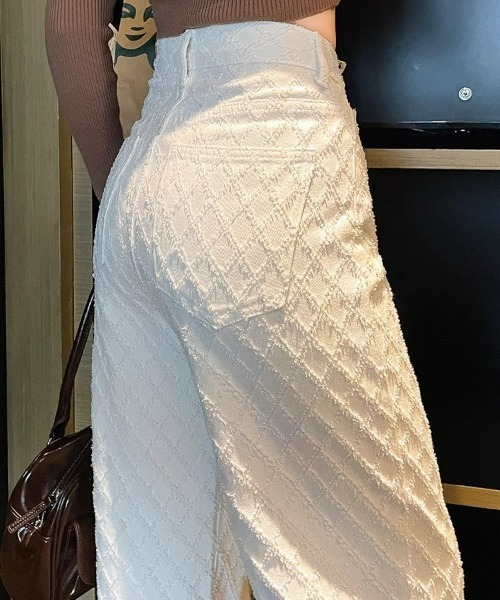 REBALANCE(リバランス)の「デザインホワイトデニム(デニムパンツ・レディース・A・SMALL)」の2枚目の写真