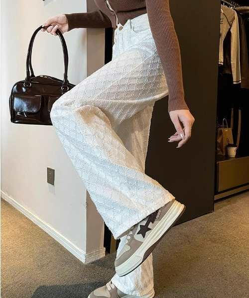REBALANCE(リバランス)の「デザインホワイトデニム(デニムパンツ・レディース・A・SMALL)」の6枚目の写真