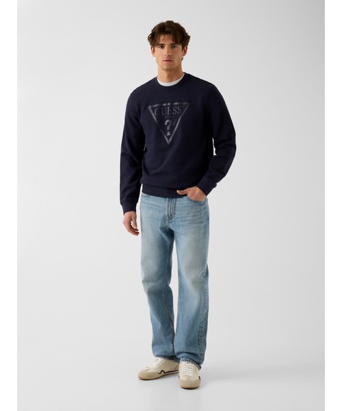 Guess(ゲス)の「AUDLEY Fleece スウェット トレーナー ロゴスウェット(スウェット・メンズ・ホワイト/ブラック/ダークネイビー・SMALL/MEDIUM/LARGE/X-LARGE)」の12枚目の写真
