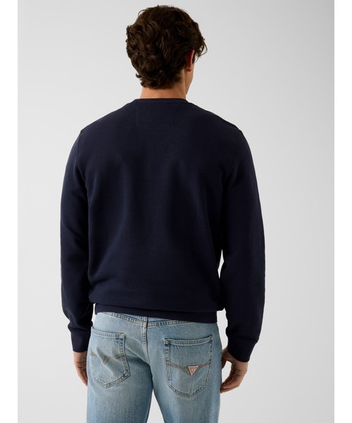 Guess(ゲス)の「AUDLEY Fleece スウェット トレーナー ロゴスウェット(スウェット・メンズ・ホワイト/ブラック/ダークネイビー・SMALL/MEDIUM/LARGE/X-LARGE)」の10枚目の写真