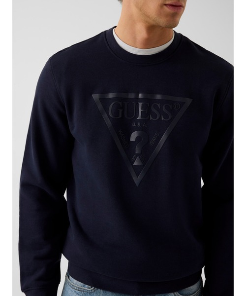 Guess(ゲス)の「AUDLEY Fleece スウェット トレーナー ロゴスウェット(スウェット・メンズ・ホワイト/ブラック/ダークネイビー・SMALL/MEDIUM/LARGE/X-LARGE)」の11枚目の写真