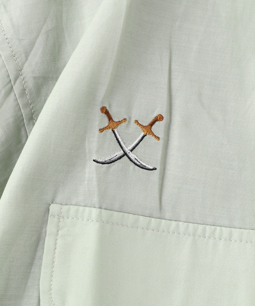 Liberaiders（リベレイダース）の「Liberaiders / リベレイダース COTTON RAYON S/S SHIRT（Tシャツ/カットソー・メンズ・サファリグリーン・MEDIUM/SMALL）」の3枚目の写真