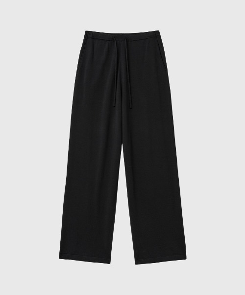 GENERAL IDEA(ジェネラルアイデア)の「【GENERAL IDEA】COOLセミワイドニットパンツ / COOL SEMI-WIDE KNIT PANTS(スウェットパンツ・レディース・アイボリー/ブラック・L/M/S)」の15枚目の写真