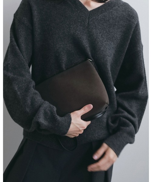 anuke（アンヌーク）の「Ecoleather Hand Bag（ハンドバッグ・レディース・ブラウン/ブラック・FREE）」の7枚目の写真