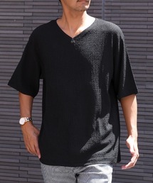 楊柳VネックTシャツ