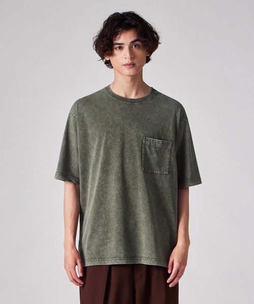PS Paul Smith(ピーエスポールスミス)の「ヴィンテージライク ポケット Tシャツ / 262722 EXT04(Tシャツ/カットソー・メンズ・カーキ/ベージュ/グレー/ブラック・LARGE/MEDIUM/SMALL)」の4枚目の写真