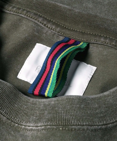 PS Paul Smith(ピーエスポールスミス)の「ヴィンテージライク ポケット Tシャツ / 262722 EXT04(Tシャツ/カットソー・メンズ・カーキ/ベージュ/グレー/ブラック・LARGE/MEDIUM/SMALL)」の19枚目の写真