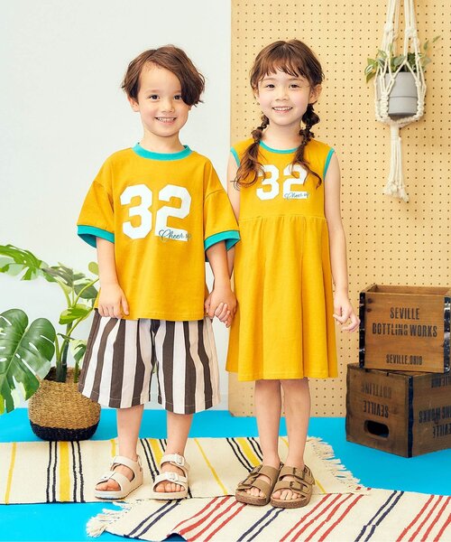 apres les cours（アプレレクール）の「【リンク】ワイドタックショートパンツ（その他パンツ・キッズ・グリーン/ブラウン/その他3/ブルー・110/100/90/80/130/120）」の14枚目の写真