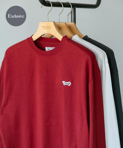 PENNEYS(ぺニーズ)の「『別注』PENNEYS×DOORS THE FOX 天竺ロングスリーブTシャツ(Tシャツ/カットソー・メンズ・チャコールグレー/レッド/ホワイト・MEDIUM/LARGE)」の1枚目の写真