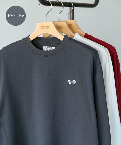 PENNEYS(ぺニーズ)の「『別注』PENNEYS×DOORS THE FOX 天竺ロングスリーブTシャツ(Tシャツ/カットソー・メンズ・チャコールグレー/レッド/ホワイト・MEDIUM/LARGE)」の3枚目の写真