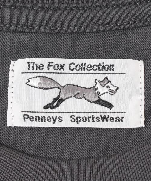 PENNEYS(ぺニーズ)の「『別注』PENNEYS×DOORS THE FOX 天竺ロングスリーブTシャツ(Tシャツ/カットソー・メンズ・チャコールグレー/レッド/ホワイト・MEDIUM/LARGE)」の19枚目の写真