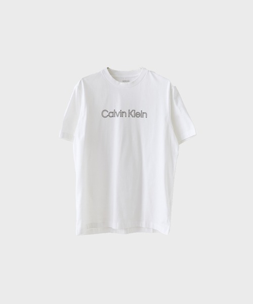 Calvin Klein(カルバン・クライン)の「Calvin Klein/ SS 20S EU SPW HD SHIN STNDRD GRAPHIC TEE 夏服(Tシャツ/カットソー・メンズ・ホワイト/オリーブ/ブラック・XL/L/M/S)」の1枚目の写真