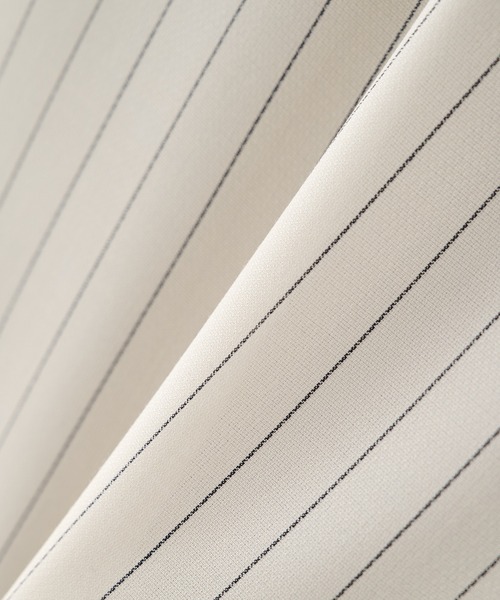 STUDIOUS(ステュディオス)の「【STUDIOUS】Cupra Stripe Open Shirts / キュプラストライプオープンシャツ(シャツ/ブラウス・メンズ・ホワイト・1/2)」の14枚目の写真