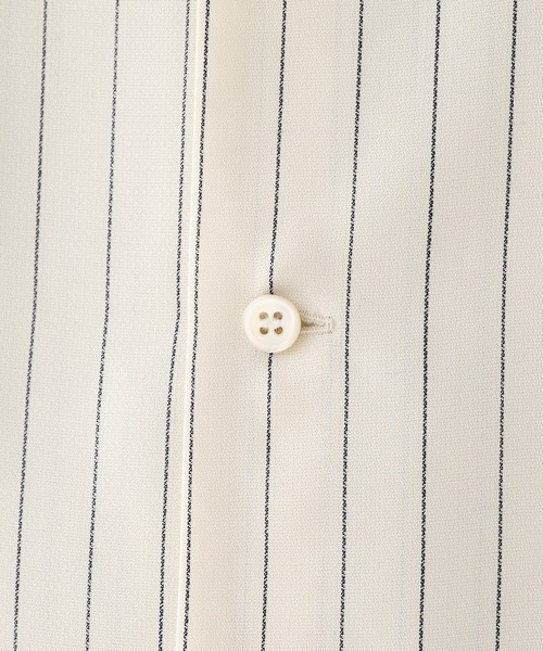 STUDIOUS(ステュディオス)の「【STUDIOUS】Cupra Stripe Open Shirts / キュプラストライプオープンシャツ(シャツ/ブラウス・メンズ・ホワイト・1/2)」の15枚目の写真