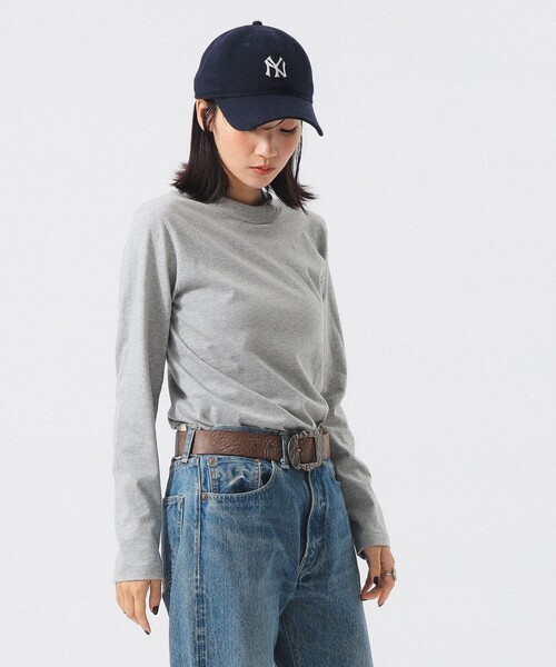 BEAMS BOY(ビームスボーイ)の「ボーイ ベーシック ロングスリーブ(Tシャツ/カットソー・レディース・イエロー/チャコールグレー/オフホワイト/グレー・2/1/3)」の3枚目の写真