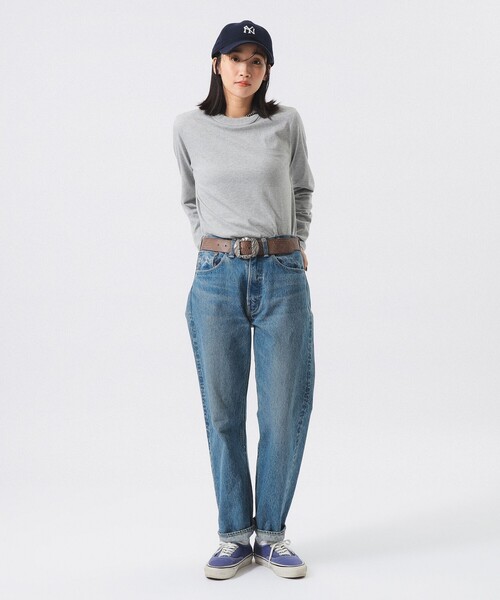 BEAMS BOY(ビームスボーイ)の「ボーイ ベーシック ロングスリーブ(Tシャツ/カットソー・レディース・イエロー/チャコールグレー/オフホワイト/グレー・2/1/3)」の12枚目の写真