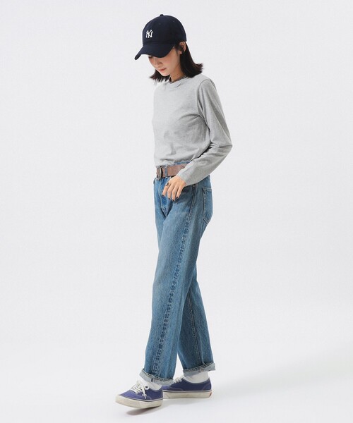 BEAMS BOY(ビームスボーイ)の「ボーイ ベーシック ロングスリーブ(Tシャツ/カットソー・レディース・イエロー/チャコールグレー/オフホワイト/グレー・2/1/3)」の13枚目の写真