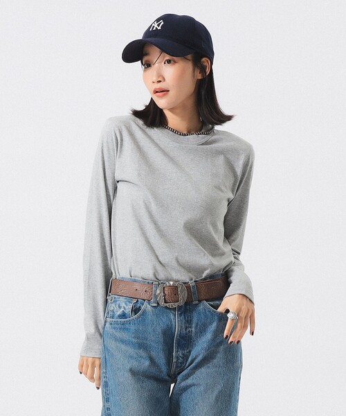 BEAMS BOY(ビームスボーイ)の「ボーイ ベーシック ロングスリーブ(Tシャツ/カットソー・レディース・イエロー/チャコールグレー/オフホワイト/グレー・2/1/3)」の15枚目の写真