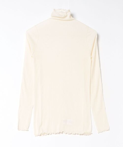 HAKUJI(ハクジ)の「HAKUJI SHEER RIB HN PO(Tシャツ/カットソー・レディース・ブラック/オフホワイト・FREE)」の7枚目の写真