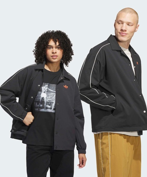 adidas(アディダス)の「adidas Originals コーチジャケット / アディダスオリジナルス adidas Originals(ブルゾン・メンズ・ブラック・XX-LARGE/3XL/X-SMALL/LARGE/MEDIUM/SMALL/X-LARGE)」の1枚目の写真