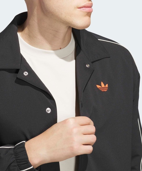 adidas(アディダス)の「adidas Originals コーチジャケット / アディダスオリジナルス adidas Originals(ブルゾン・メンズ・ブラック・XX-LARGE/3XL/X-SMALL/LARGE/MEDIUM/SMALL/X-LARGE)」の5枚目の写真