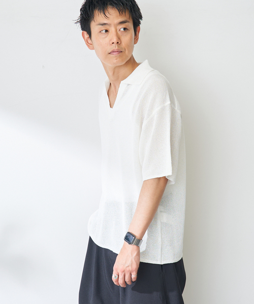 B.C STOCK(ベーセーストック)の「ペーパースキッパーニット(ニット/セーター・メンズ・アイボリー/ベージュ/ネイビー/ブラック・LARGE/MEDIUM)」の15枚目の写真