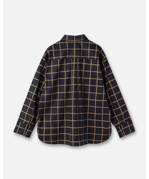 marimekko(マリメッコ)の「Tahdella Iso Ruutu / blouse(シャツ/ブラウス・レディース・ネイビー・36)」の6枚目の写真
