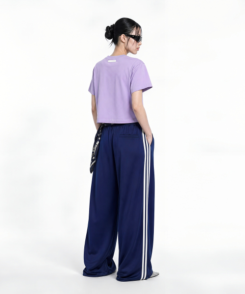C WEAR BY THE GENIUS(シーウェアバイザジーニアス)の「オーバーサイズクロップTシャツライトパープル(Tシャツ/カットソー・レディース・その他・SMALL/LARGE/MEDIUM/X-LARGE/X-SMALL)」の2枚目の写真