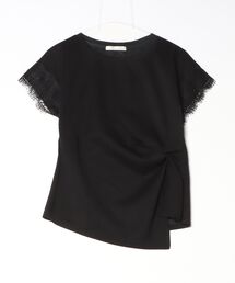 Desert Rose | 【DESERT ROSE/デザートローズ】レーススリーブ切替ツイストカットソー(Tシャツ/カットソー)