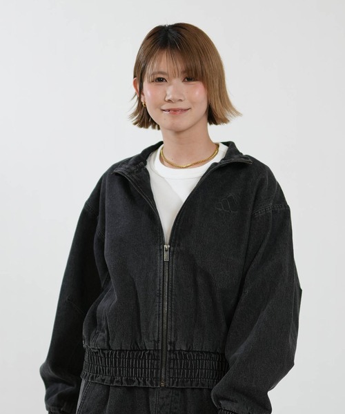 adidas(アディダス)の「adidas/アディダス デニムジャケット P6083(デニムジャケット・レディース・インディゴブルー/ブラック/ライトインディゴブルー・2XL/XL/L/M)」の4枚目の写真