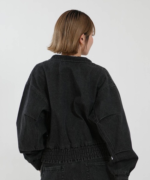 adidas(アディダス)の「adidas/アディダス デニムジャケット P6083(デニムジャケット・レディース・インディゴブルー/ブラック/ライトインディゴブルー・2XL/XL/L/M)」の5枚目の写真