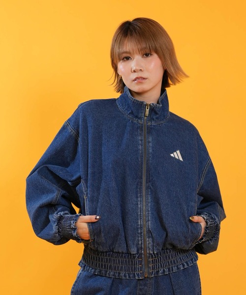 adidas(アディダス)の「adidas/アディダス デニムジャケット P6083(デニムジャケット・レディース・インディゴブルー/ブラック/ライトインディゴブルー・2XL/XL/L/M)」の8枚目の写真