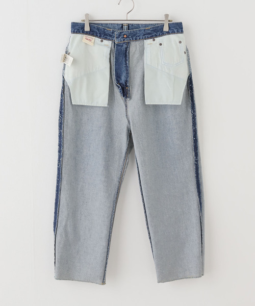 JOURNAL STANDARD LUXE(ジャーナルスタンダード ラックス)の「12OZデニム フラムパンツ(デニムパンツ・レディース・コバルトブルー・LARGE/MEDIUM/SMALL)」の4枚目の写真