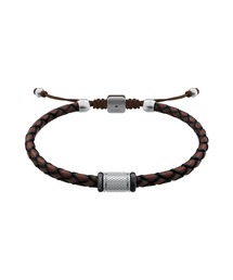 FOSSIL（フォッシル）の「フォッシル アクセサリー メンズ ブレスレット ブラウン JF05009998（ブレスレット）」