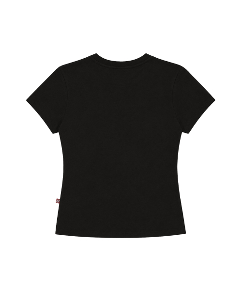 S'EST（エスイーエスティー）の「Achive Slim Fit T-shirts Black（Tシャツ/カットソー・レディース・ブラック・SMALL）」の2枚目の写真