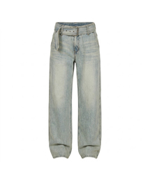 Straight Belt Denim