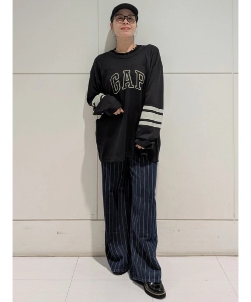 GAP(ギャップ)の「バーシティスタイル GAPロゴTシャツ(Tシャツ/カットソー・メンズ・イエロー/ブラック/グリーン・L/XS/XL/S/M)」の6枚目の写真