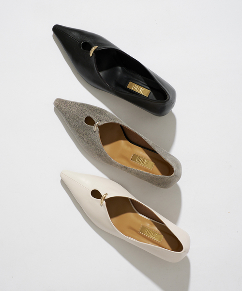 GRISE(グリーズ)の「《/WEB+一部店舗限定》GRISE5cmレザーカットアウトパンプス(パンプス・レディース・ベージュ/ブラック/アイボリー・25cm/24cm/24.5cm/23cm/23.5cm/22cm/22.5cm)」の11枚目の写真