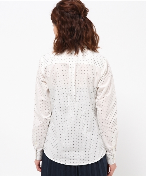 earth music&ecology(アースミュージックアンドエコロジー)の「【2016Spring】《シャキシャキシャツ!》ドット(シャツ/ブラウス・レディース・オフホワイト/ネイビー・SMALL/MEDIUM)」の5枚目の写真