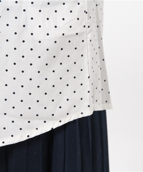 earth music&ecology(アースミュージックアンドエコロジー)の「【2016Spring】《シャキシャキシャツ!》ドット(シャツ/ブラウス・レディース・オフホワイト/ネイビー・SMALL/MEDIUM)」の10枚目の写真
