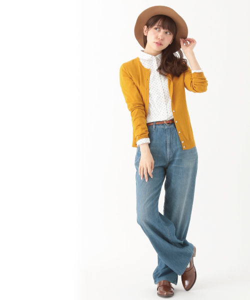 earth music&ecology(アースミュージックアンドエコロジー)の「【2016Spring】《シャキシャキシャツ!》ドット(シャツ/ブラウス・レディース・オフホワイト/ネイビー・SMALL/MEDIUM)」の14枚目の写真