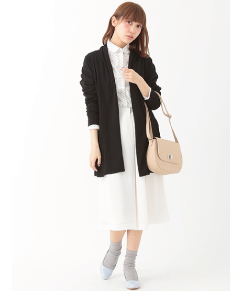 earth music&ecology(アースミュージックアンドエコロジー)の「【2016Spring】《シャキシャキシャツ!》ドット(シャツ/ブラウス・レディース・オフホワイト/ネイビー・SMALL/MEDIUM)」の8枚目の写真