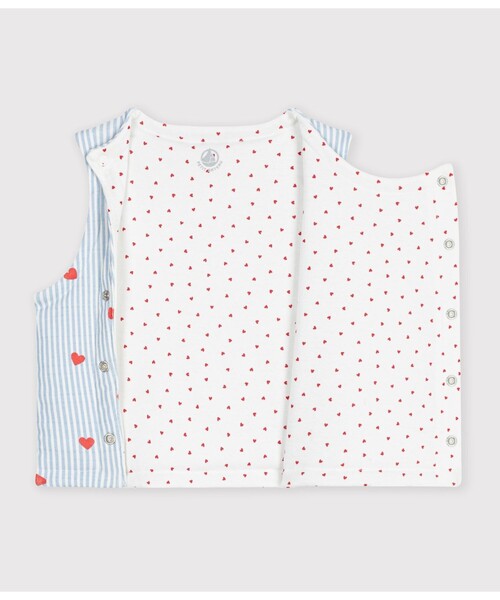 PETIT BATEAU(プチバトー)の「リバーシブルベスト(ベスト・キッズ・ホワイト系その他・6MONTH/12MONTH/18MONTH)」の2枚目の写真
