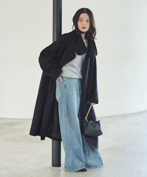 journal standard L'essage(ジャーナルスタンダードレサージュ)の「《WEB限定/》MANTECO スタンドコート(その他アウター・レディース・ネイビー・38/36)」の1枚目の写真