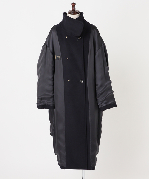 journal standard L'essage(ジャーナルスタンダードレサージュ)の「《WEB限定/》MANTECO スタンドコート(その他アウター・レディース・ネイビー・38/36)」の16枚目の写真